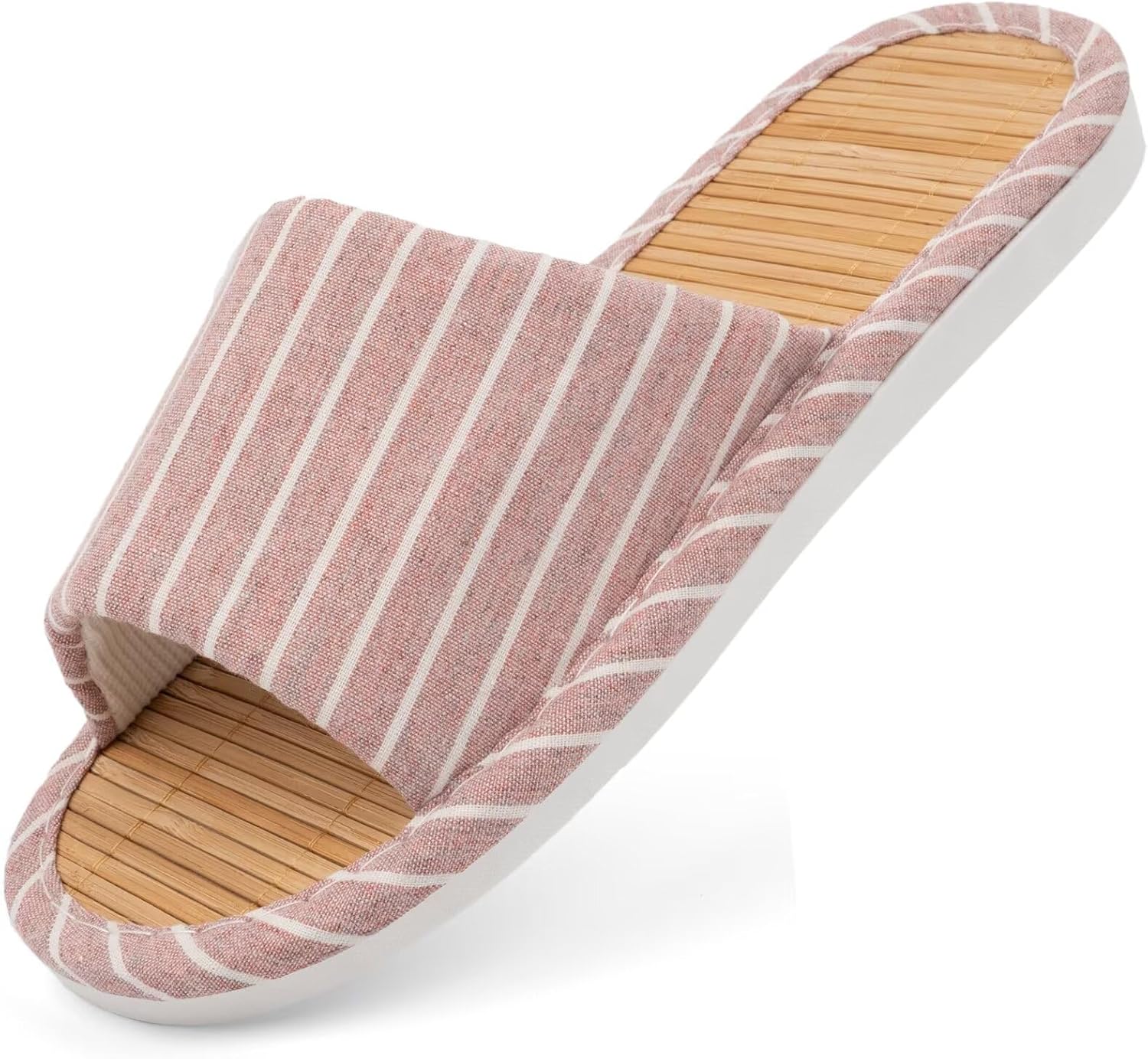 XZYLY Bamboo Slippers for Men and Women,Breathable with Linen Lining & Soft EVA Sole,Comfort Odor-Resistant Non-Slip Japanese House Slippers for Indoor/Tatami Easy to Clean