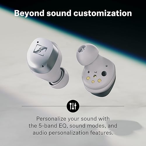 Miniatura 5 de Sennheiser MOMENTUM True Wireless 4 - Auriculares inteligentes, Bluetooth 5.4, sonido cristalino, auriculares con cancelación de ruido, diseño