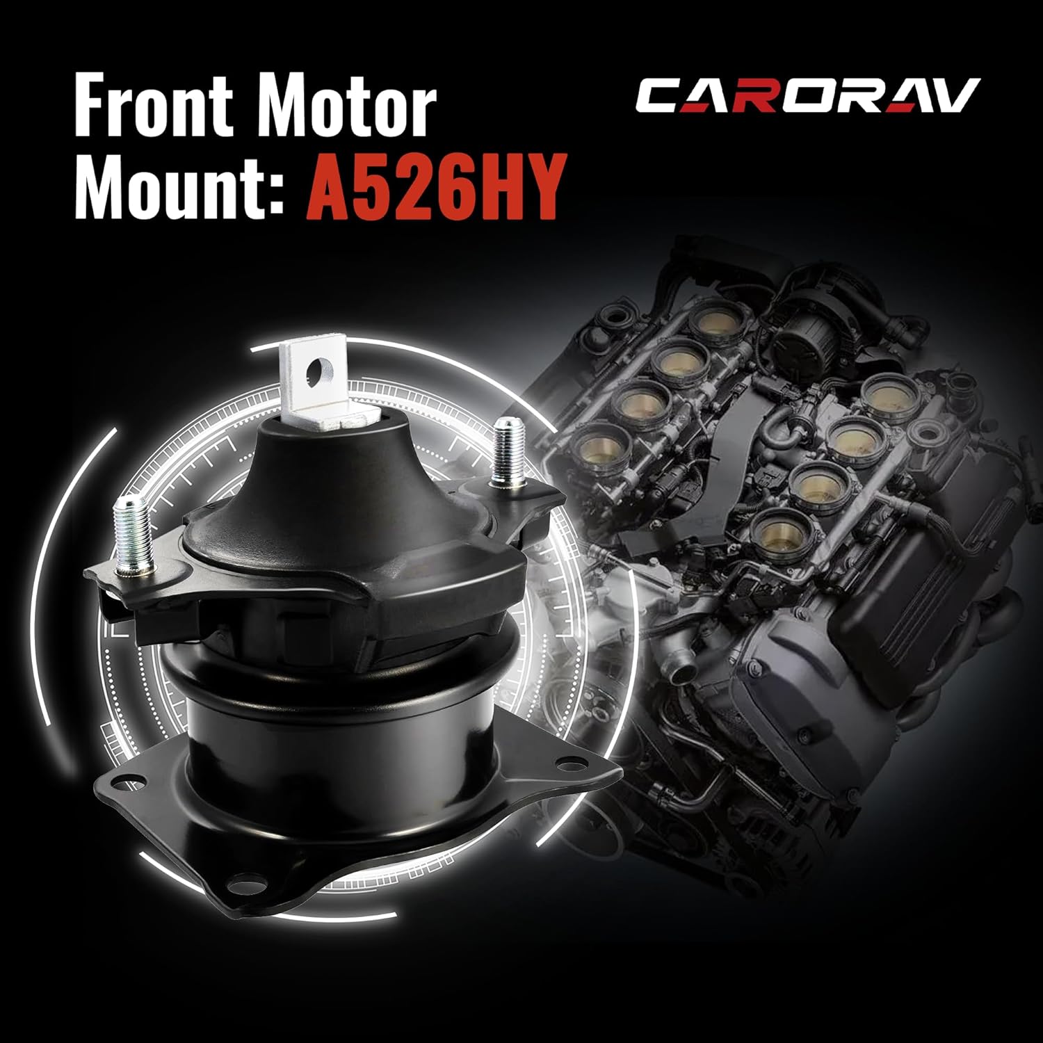 Engine Motor and Trans Mount Set of 6 Compatible for 2003 2004 2005 2006 2007 Honda Accord L4 2.4L Automatic Trans, Engine Motor Mounts Replaces A4526HY A4517 A4516 A4510 A4509 A4542