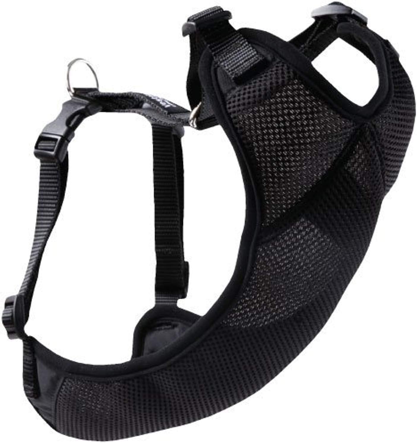 Canine Friendly Vented Vest Harness, Large, Black