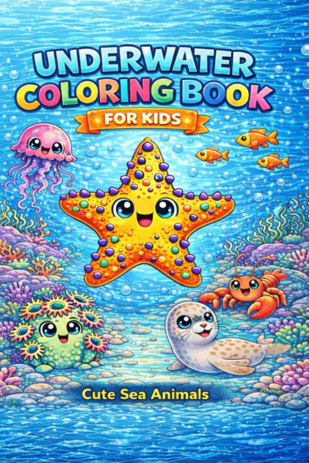 Underwater Coloring Book for Kids: Cute Sea Animals (Little Explorers Coloring Books)