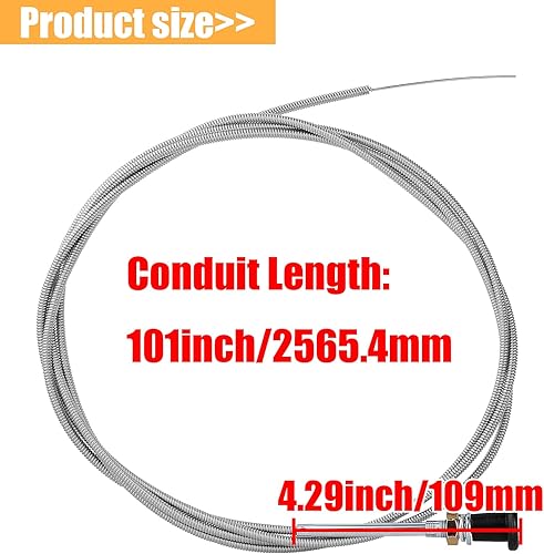 Miniatura 3 de Carburador universal Push Pull Choke Control Cable para 60-122 60122 290-835 290835 Tractor cortacésped 96" Conducto Go Kart Carts Mini Bike Oregon
