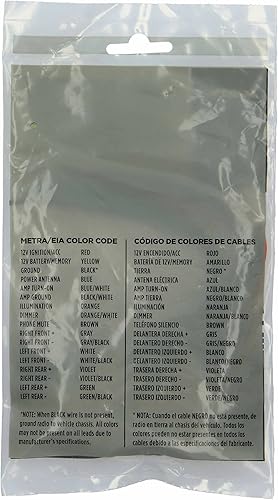 Miniatura 5 de Metra 99-8206 Kit de instalación DIN individual para Toyota Highlander4 Runner 2001-2007, negro y arnés de cableado de radio 70-1761 para altavoz