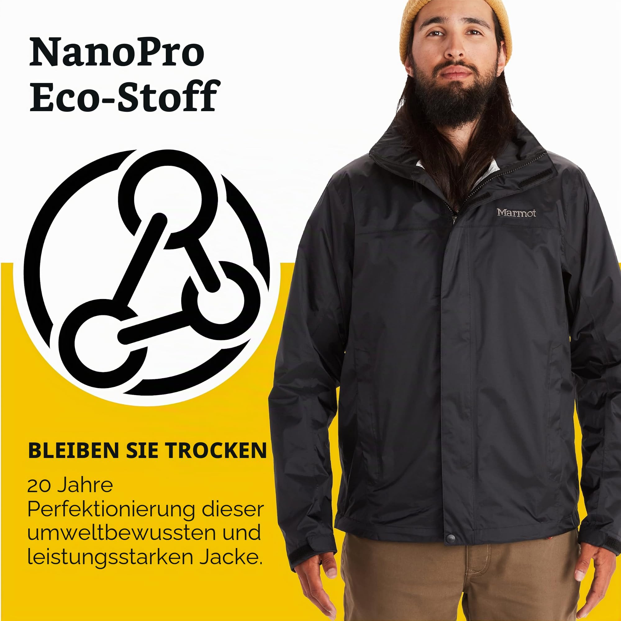 Marmot Herren Precip Eco Jacke Regenjacke Hardshelljacke