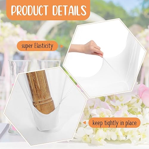 Miniatura 3 de Moukeren 30 fundas para sillas de boda, de elastano, plegables, elásticas, universales, de poliéster, para bodas, banquetes, celebraciones,