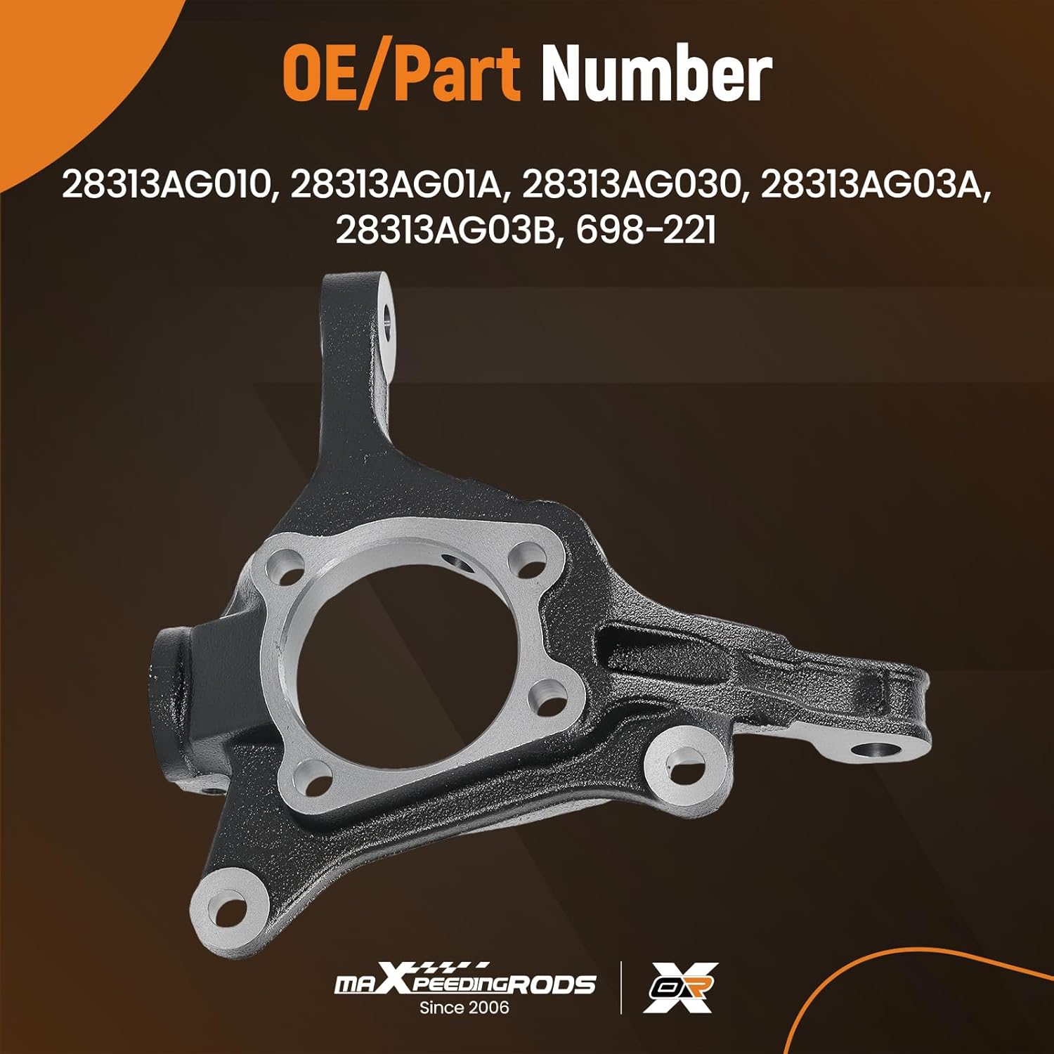 maXpeedingrods Front Left Steering Knuckle Fit for Subaru Outback 2005-2014 Forester 2009-2014 Impreza 2008-2014 Legacy 2005-2014 XV Crosstrek 2013-2014 Driver Side