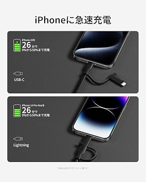 Belkin BoostCharge Pro 2-in-1 USB-C to Lightning Braided Cable, 60W 1.5m