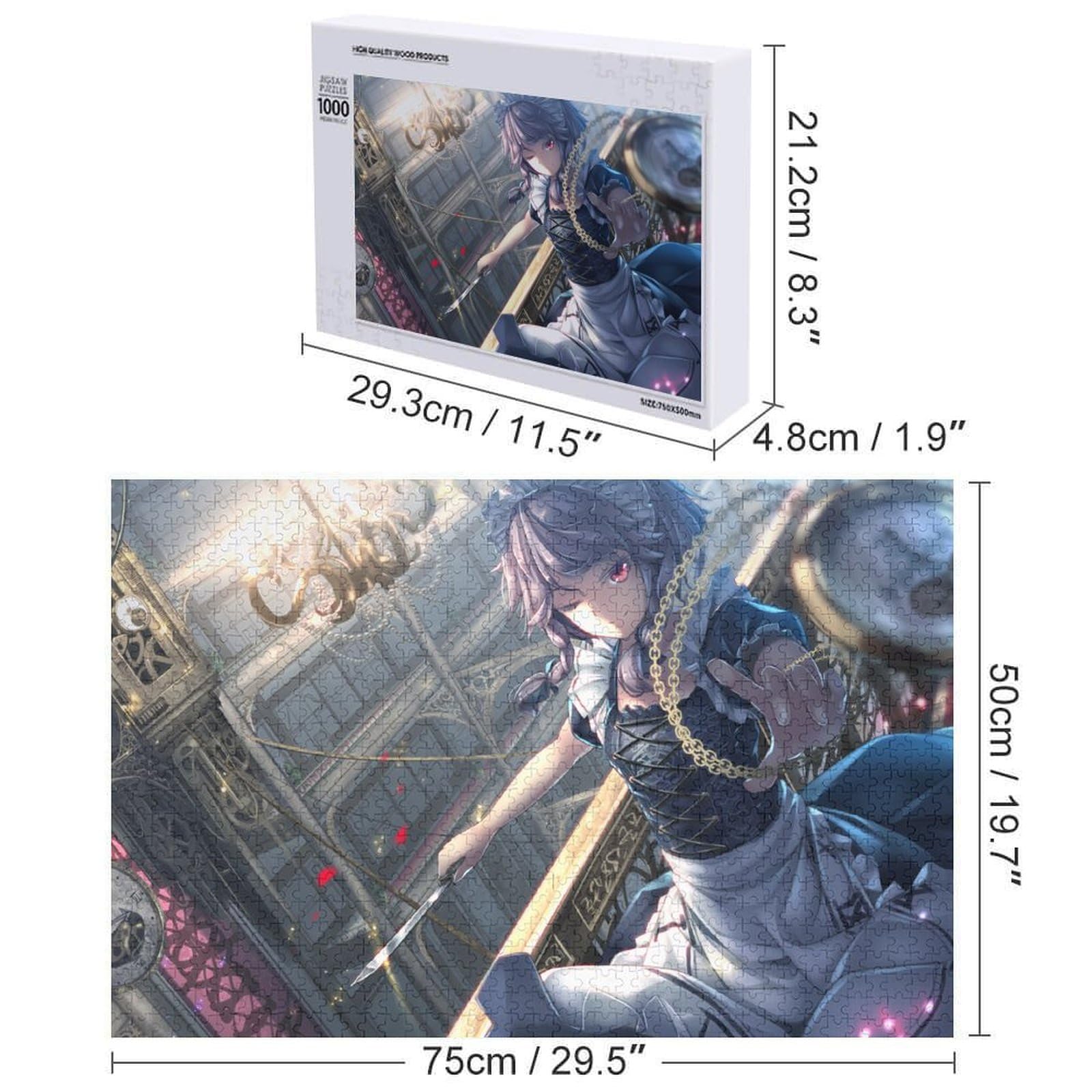 Amazon.co.jp: ジグソーパズル 東方シリーズ 十六夜咲夜 可愛い 1000 