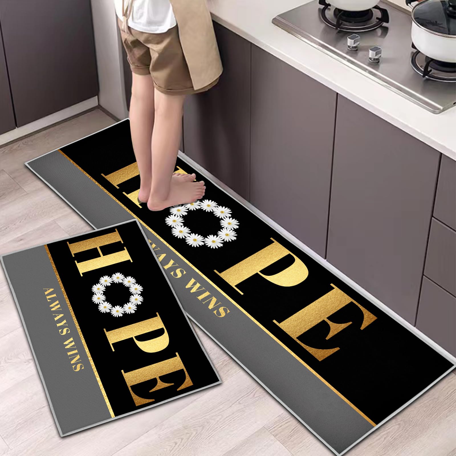 20 Antiscivolo Per Tappeti - Gommini Riutilizzabili, Per Pavimenti Legno, Piastrelle - Foto 9