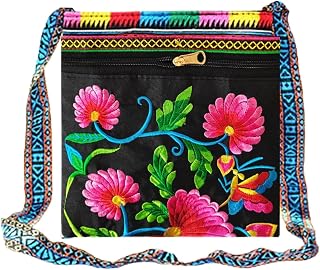 Hobo Crossbody Bag for women, Vintage Ethnic Tribal Embroidered Boho Hippie Tote Handbags Shoulder Purse
