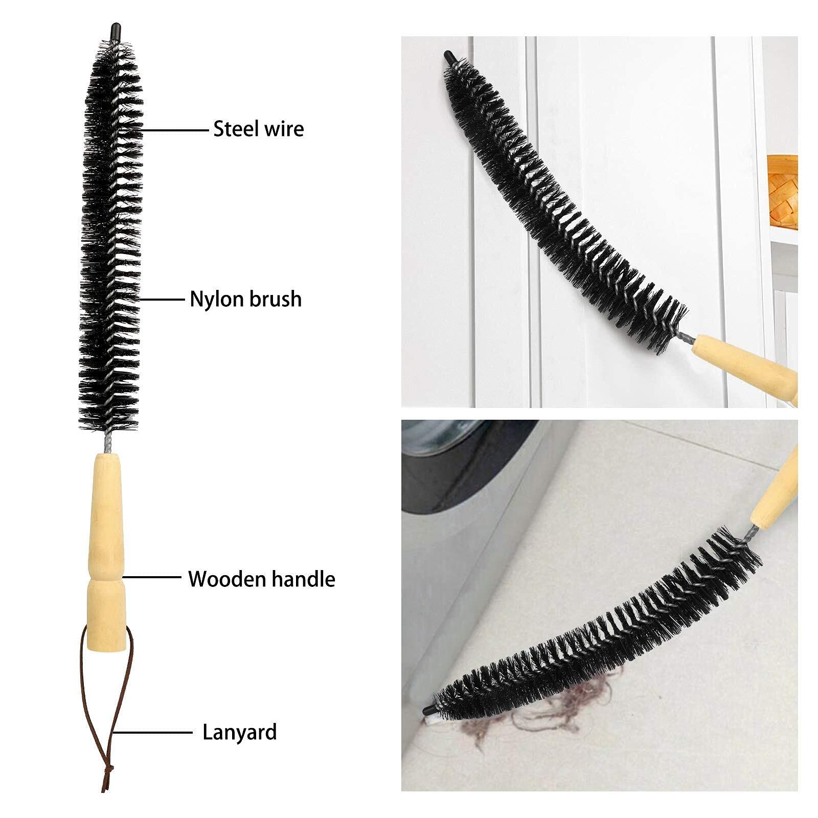 Kit Canna per Canna Fumaria, Kit Attrezzi per La Pulizia della Spazzatrice Elettrico per Trapano Rotante con Aste Flessibili in Nylon, Pulito dal Basso Verso l'Alto Kit Pulizia Camino