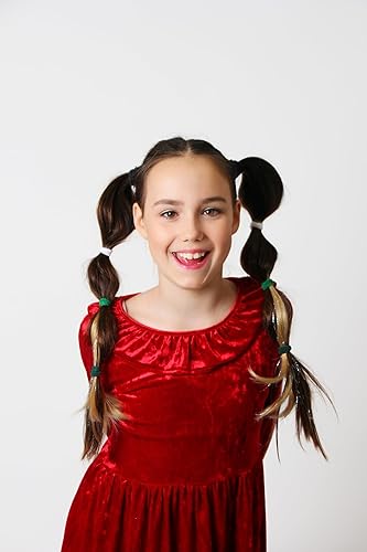 Miniatura 7 de Dreamlover Extensiones de cabello de oropel con clip 2 en 1 para mujer, extensiones de cabello con pinzas y oropel con purpurina, accesorios para el