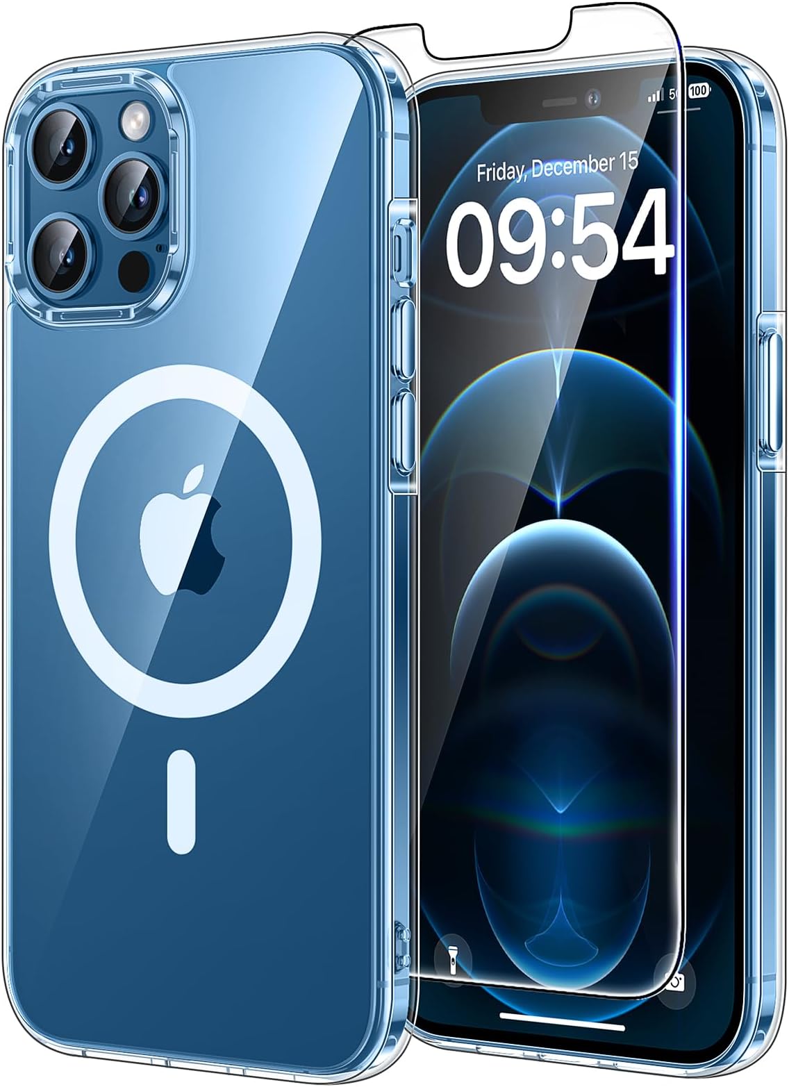 TAURI for iPhone 12 Pro Max Case Compatible with MagSafe, Clear