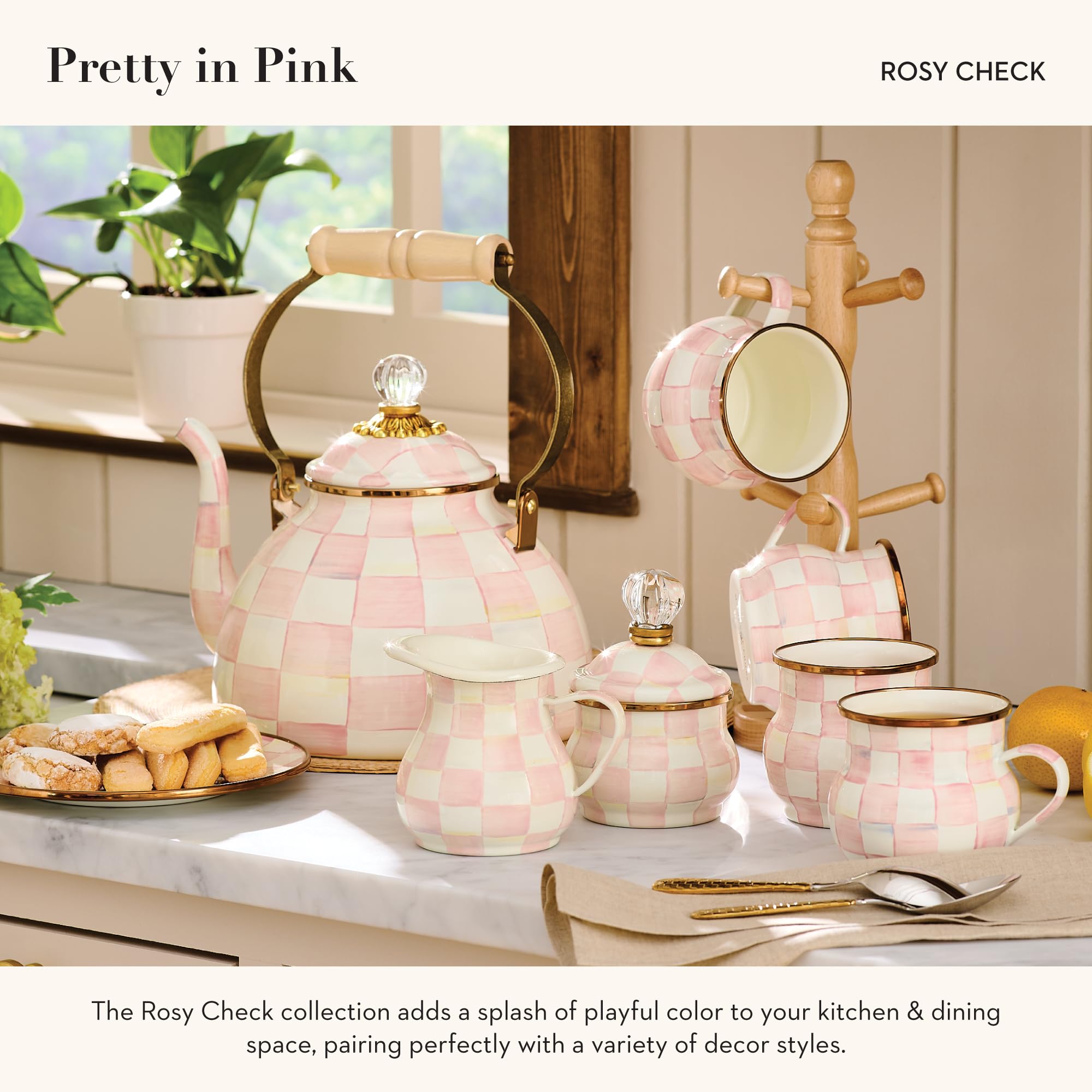 Amazon.com | MACKENZIE-CHILDS Enamel Creamer and Sugar-Bowl Set