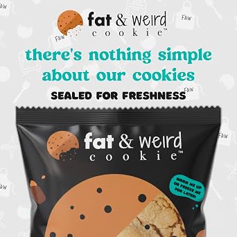 Fat & Weird Cookies Best Sellers Pack (4 Count) Assorted 5.5 oz Stuffed Gourmet Cookies Individually Wrapped Bakery Style Dessert Cookies Variety Pack for Gifting, Snacking & Sharing