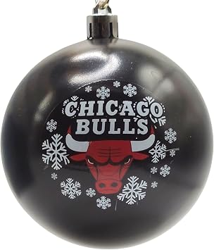 Boelter Brands NBA Shatterproof Ball Ornament Black Chicago Bulls