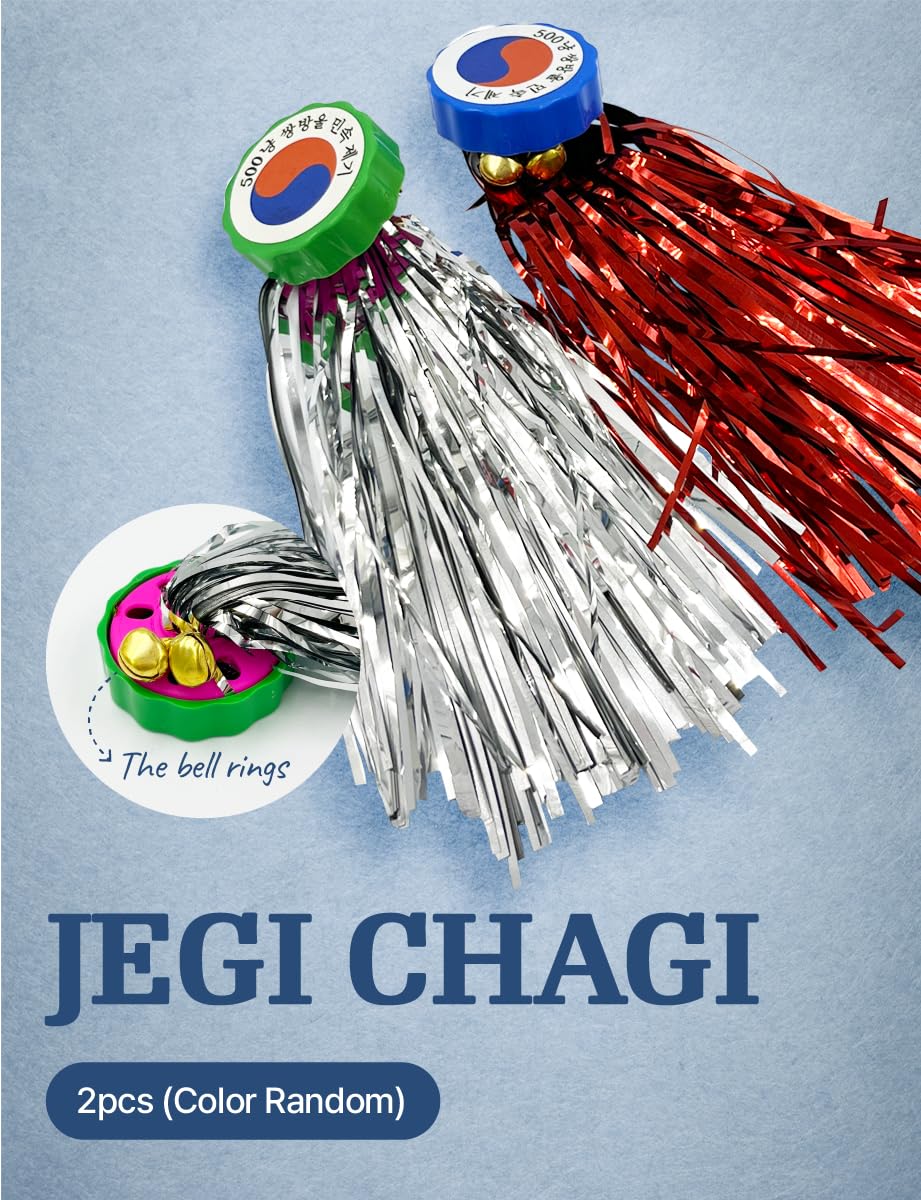 MADANG Koreanisches traditionelles Folk-Spielset/Footbag-Spiel Jegix 2/Gonggi/Yutnori/Murmeln