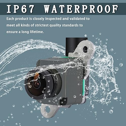 Miniatura 4 de Cámara de respaldo de visión trasera compatible con Dodge Viper 2013-2017, Ram 1500 2500 3500 4500 5500 2015, Chrysler 200 2015 Reemplaza la cámara