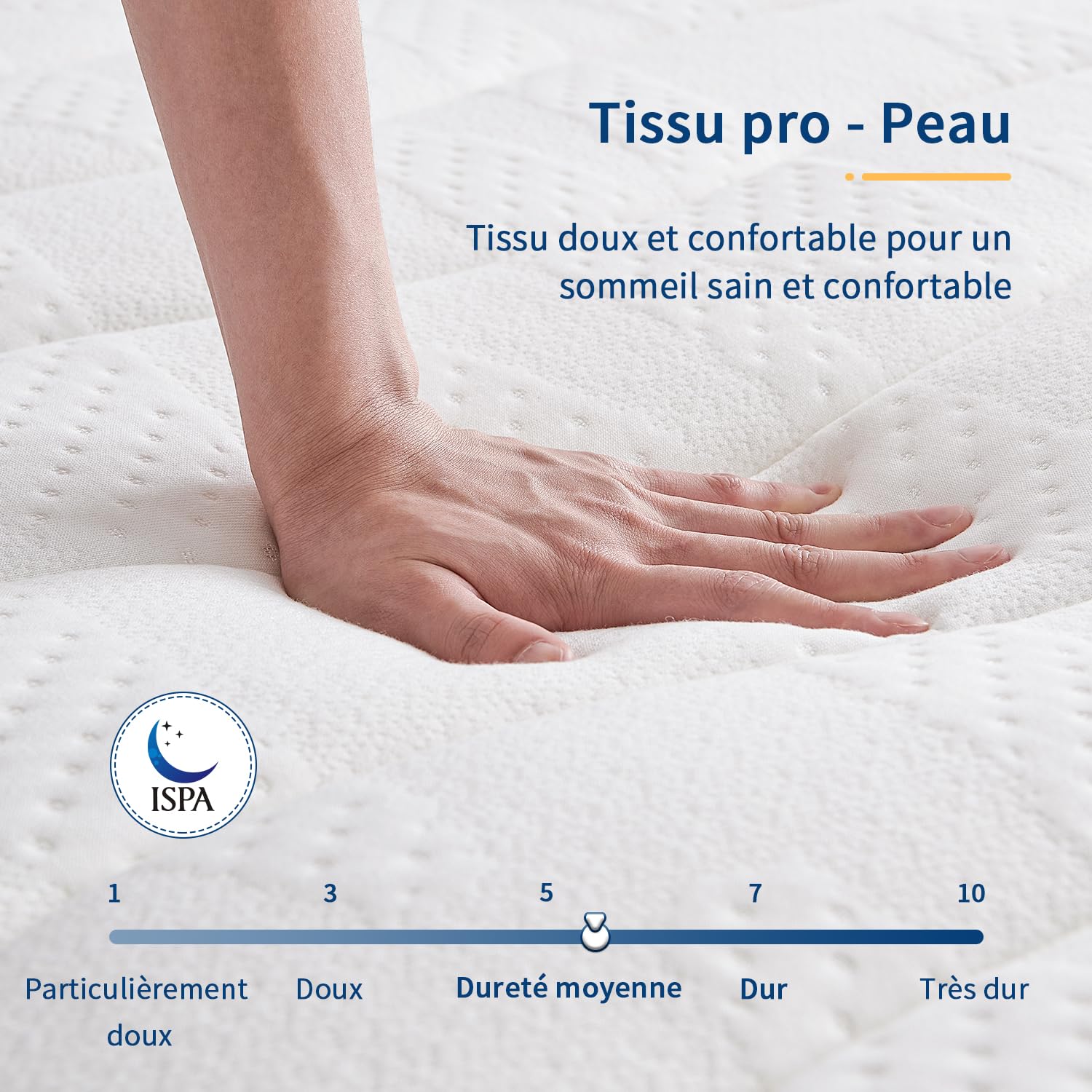 Suilong Matelas 120x200, 30 cm Epaisseur Matelas à Ressorts Ensachés Indépendants et Mousse à Mémoire de Forme, Matelas Hybride 7 Zones de Soutien, Respirant, Certifié Oeko-Tex