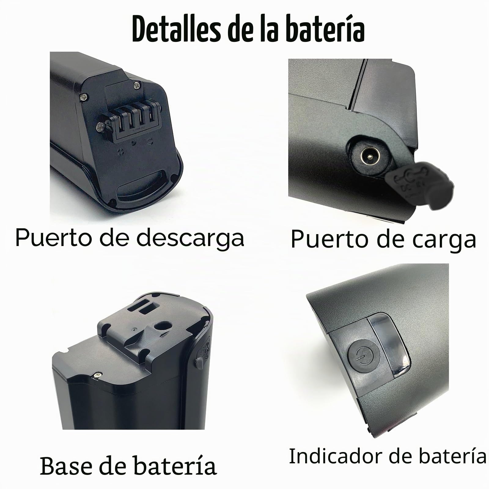 Ebike Batería 36V 15.6Ah para ESKUTE-Bike Polluno Bicicleta City Bike Reemplazo Battery Baterías de Litio extraíbles con BMS y Cargador para 200W 350W 500W
