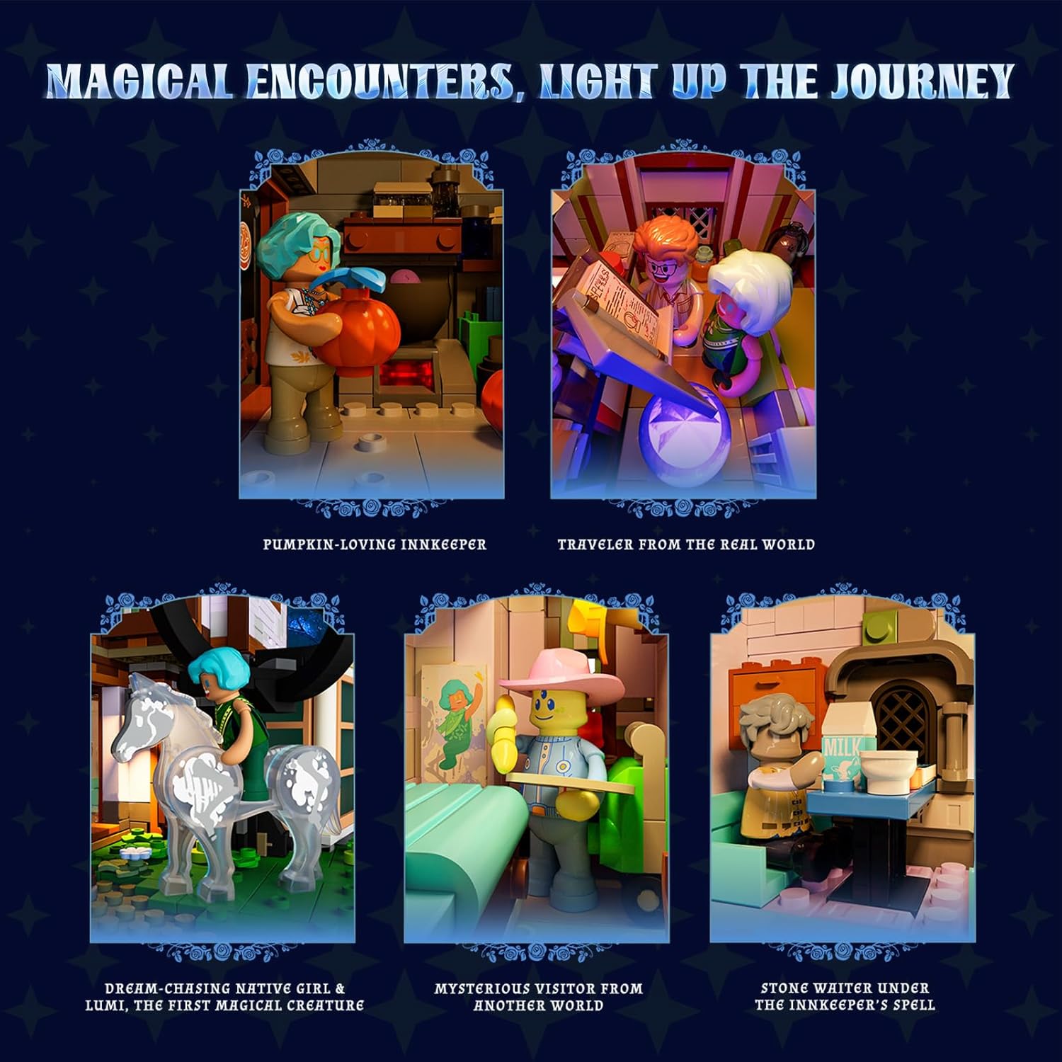 Sylvan-Inn Treehouse Lighting Building-Bricks-Set - 3120 Pcs Elf Hotel Cabin Collection Tree House LED Light Set for Adults and Retro House Collectors - Image 4