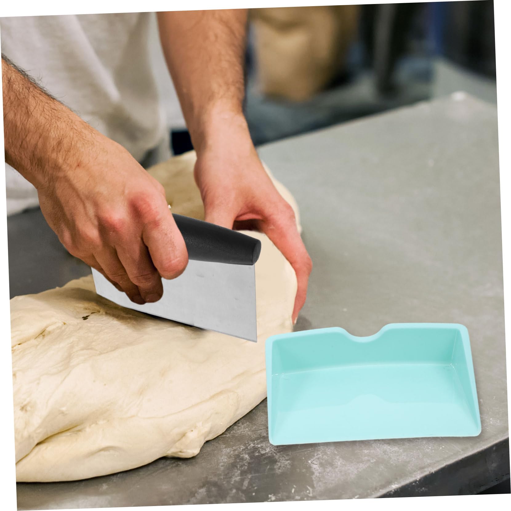 ABOOFAN 4 Sätze Teigschneider-Set Brotmesser küchenschaber Backwerkzeug Teigschaber teigmesser Gebäckschneider Kuchenschaber Lebensmittelschaber Tischschaber für die Küche Rostfreier Stahl