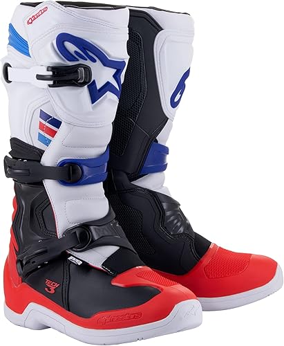 Miniatura 31 de Alpinestars - Botas de motocross para hombre Tech 3 Motocross, color negro/blanco, talla 11, 2013018-12-11 Negro/Blanco,Negro