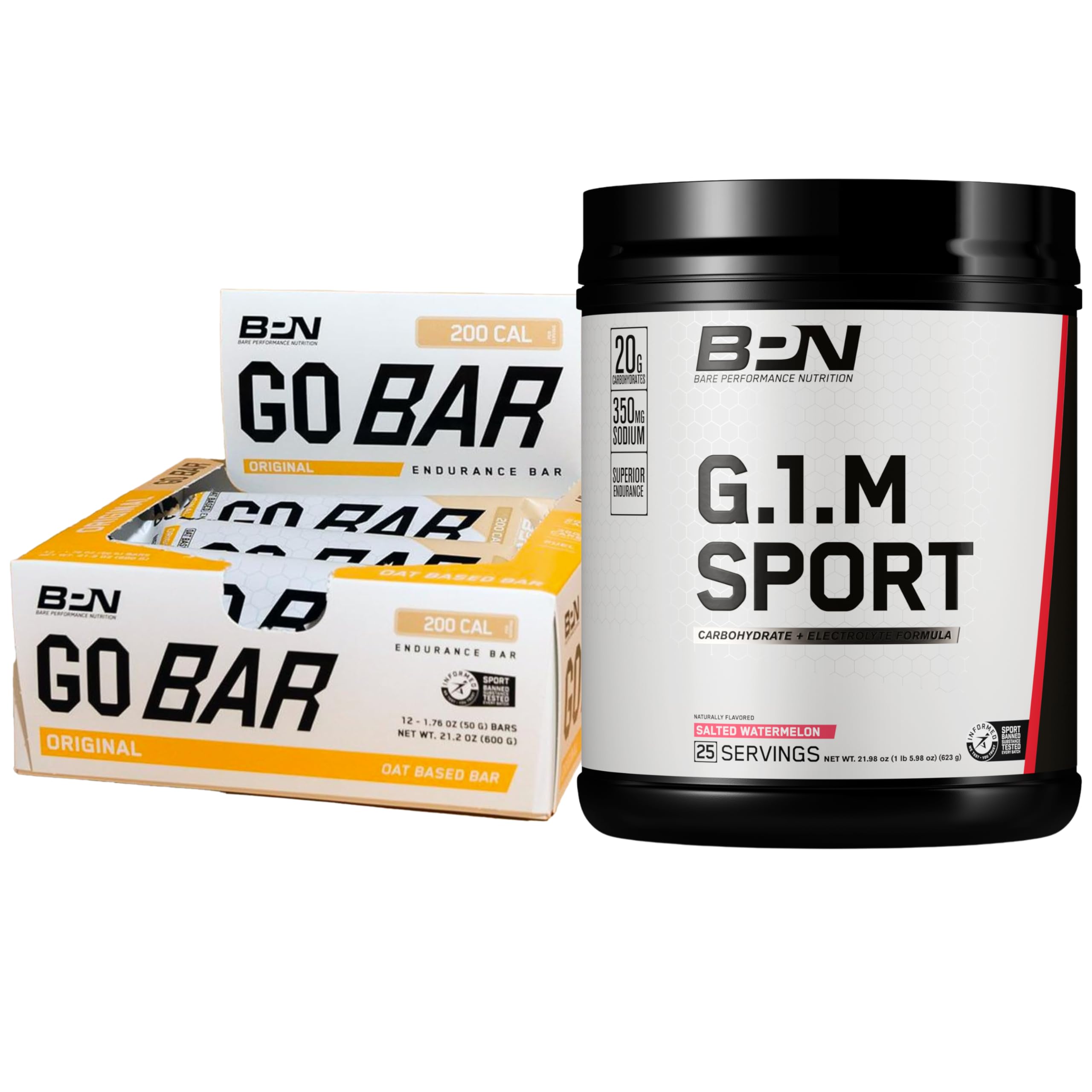 BARE PERFORMANCE NUTRITION BPN Go Bar & G.1.M Sport Salted Watermelon Bundle
