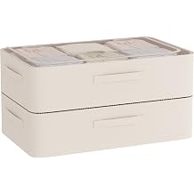 CYhom Under Bed Storage Bins Frame Storage Box Oxford Fabric Sturdy Underbed Container Foldable Stackable Large Capacity Clothes Organizer