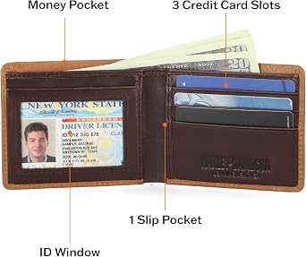 Harley-Davidson Men's Genuine Leather Rfid Blocking Wallet