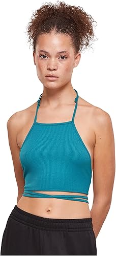 Urban Classics Top para Mujer de Costilla con Trapecio Recortado, sin Vientre, p