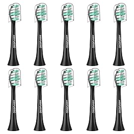 MRYUESG Replacement Heads Compatible with Philips Sonicare 10 Pack, Electric Tooth-Brush Head for Phillips, Black