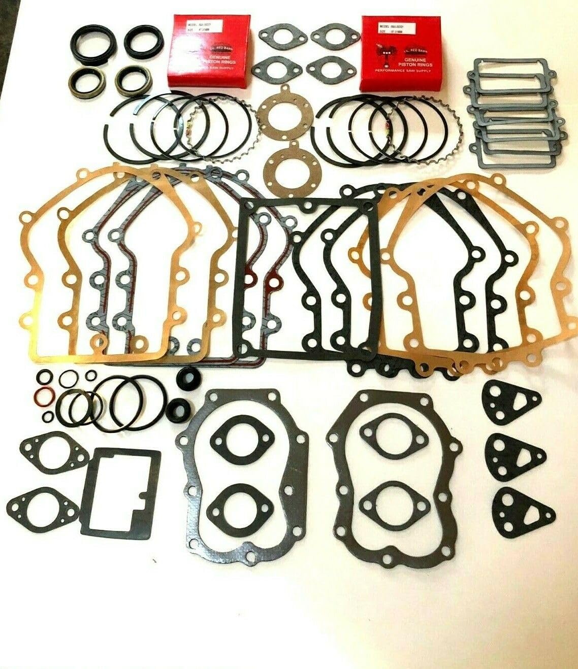 Engine Gasket Set with Seals and 392331 Rings Compatible with Briggs & Stratton 394501 491856 495868 400000-422700