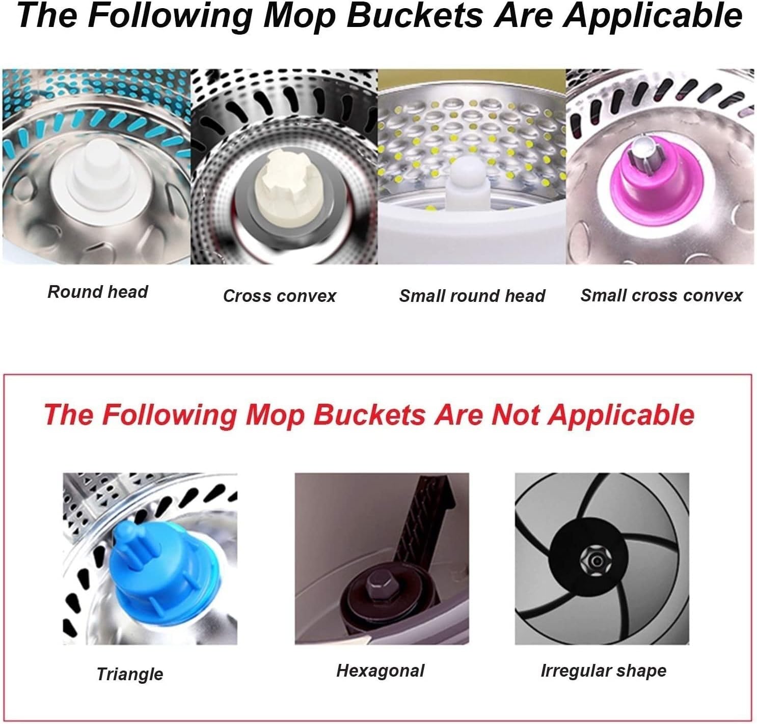 wet and dry mop 360 Degree Rotatable Adjustable Triangle Cleaning Mop, Rotating Cleaning Mop Heads cleaning mop (Color : Black, Size : Type C mop head 1 piece) (Green Type A mop head 1 piece)