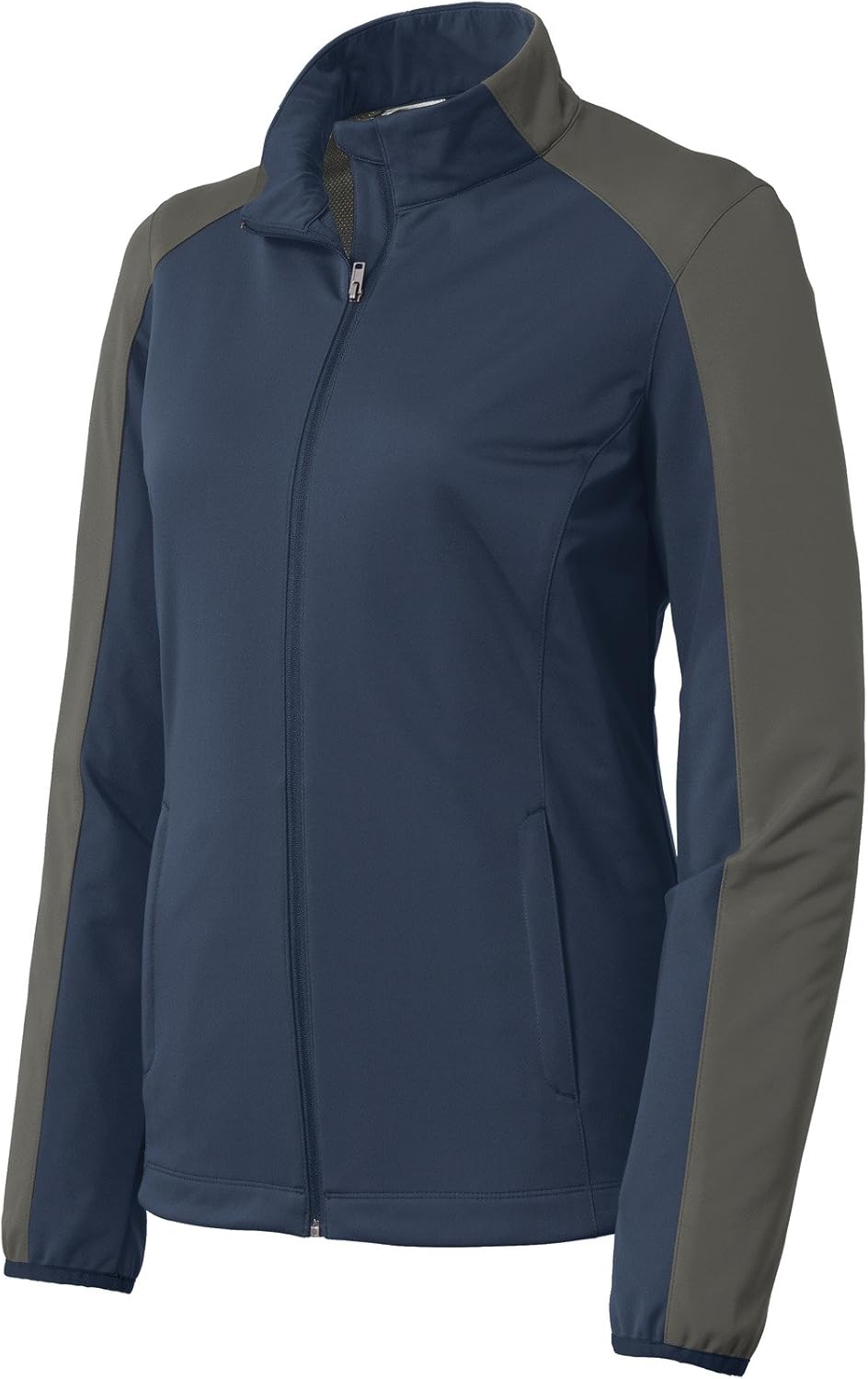 Port Authority Ladies Active Colorblock Soft Shell Jacket. L718 Dress Blue
