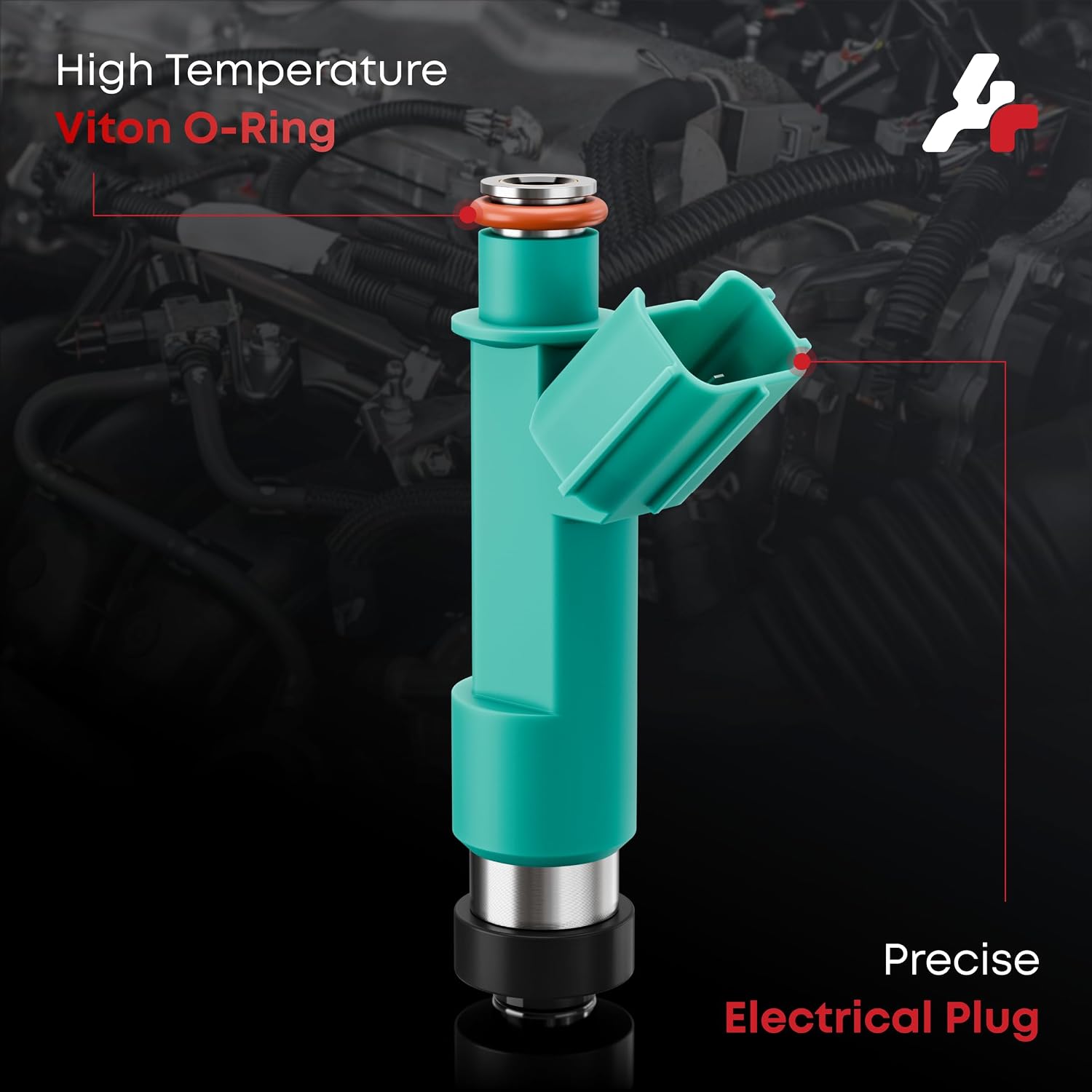 Fuel Injectors Compatible with 2009-2013 Toyota Corolla XRS 2.4L, Compatible with 2009-2013 Toyota Matrix XRS 2.4L,Replace Part FJ758, 800-1735N, 232090H060, 2320928080, 232090H030