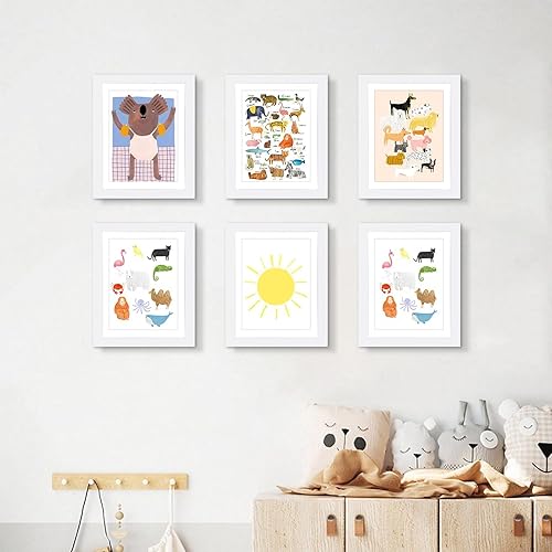 Miniatura 4 de Paquete de 4 Marco de arte para niños, marcos de arte para niños, de 8.5 x 11 pulgadas, con apertura frontal, intercambiables, marco de