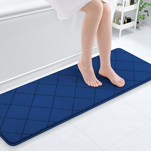 Miniatura 147 de OLANLY Tapete de baño de espuma viscoelástica de 24 x 16 pulgadas, ultra suave y absorbente, lavable a máquina, cómodo tapete de baño para suelo de
