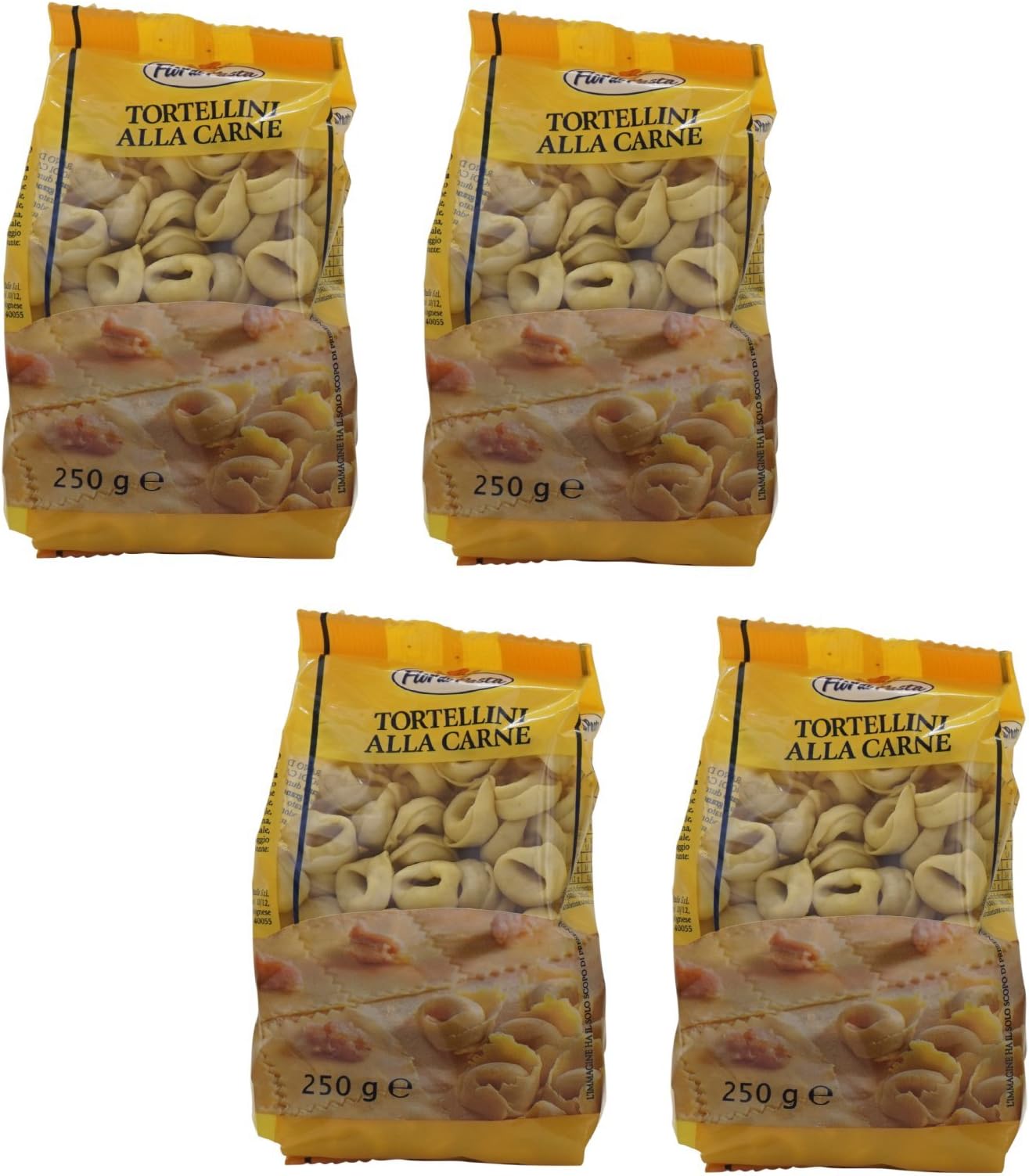 Dried "Tortellini", Italian Specialty 8.8 Ounce (250gr) Packages (Pack of 4) [ Italian Import ]