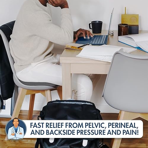 Miniatura 3 de Almohadón inflable redondo original de Dr Frederick de 18 pulgadas para tratamiento de hemorroides úlceras por presión dolor del coxis parto