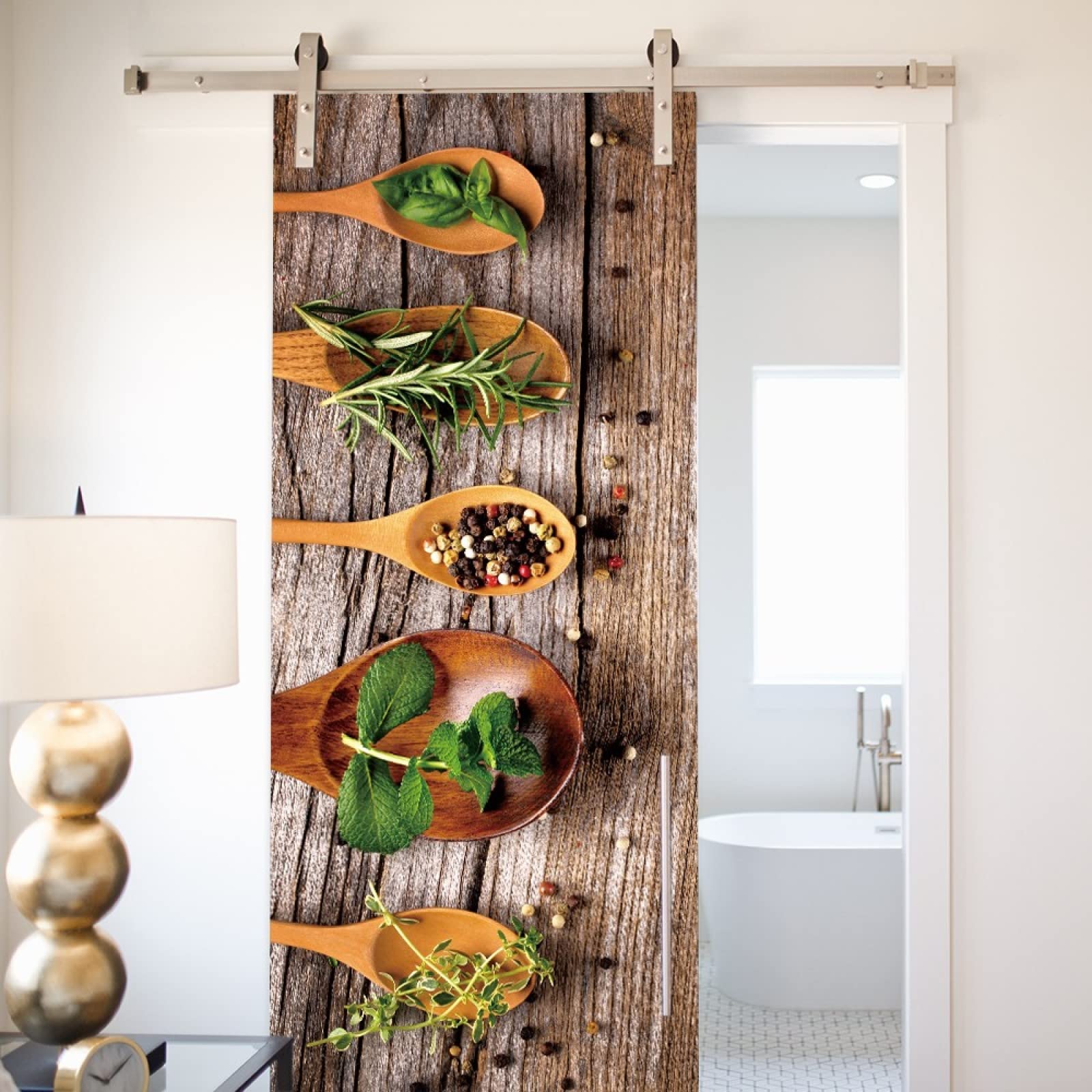 Autocollants De Porte 80x200cm(31.49 Inches * 78.74 Inches)Sculpture En Creux Art Sticker Porte Effet 3D - Autocollant Trompe L'œil Pour Porte