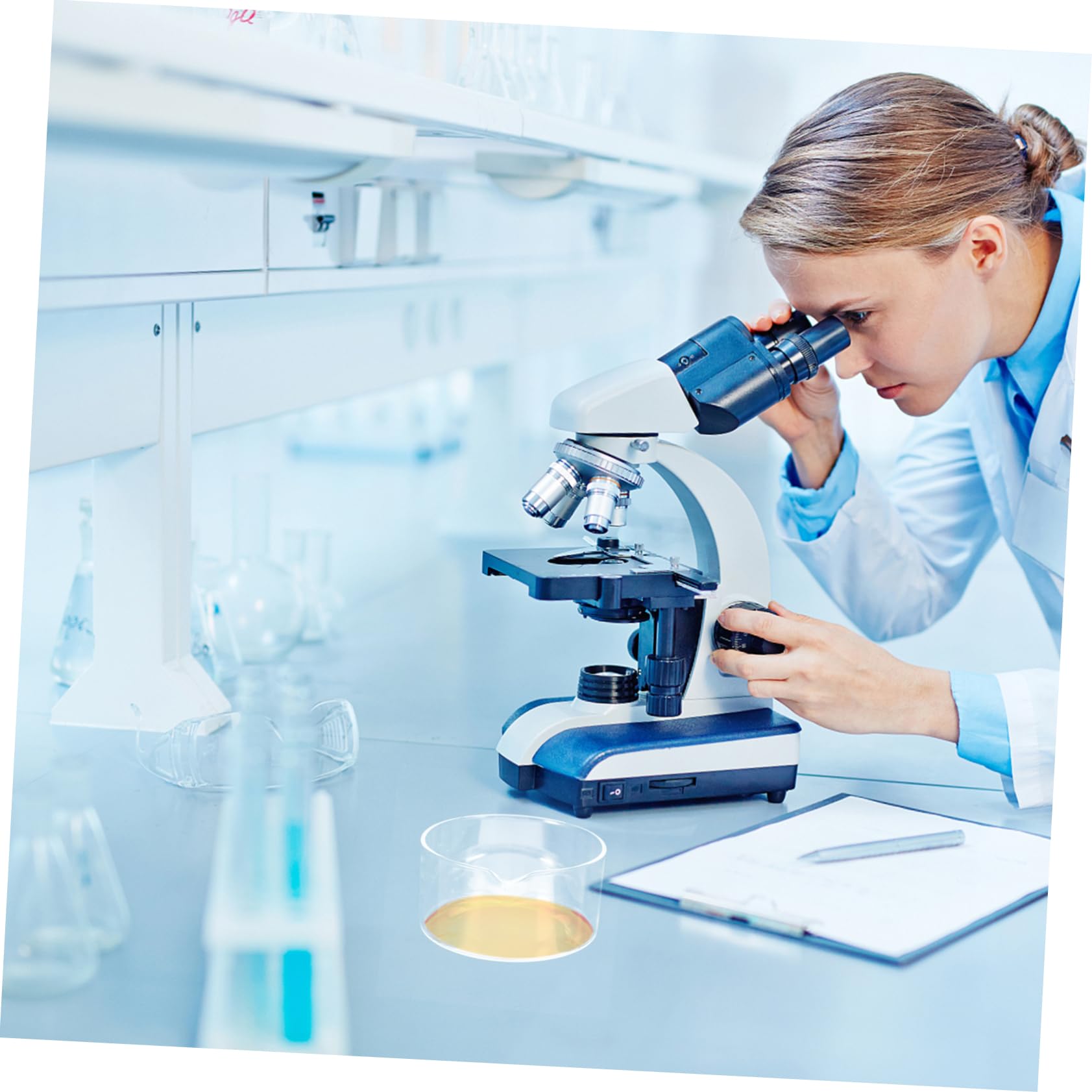 Cabilock Plat de Cristallisation pour Laboratoire Bec Verseur Facile à Manipuler en Verre Rond pour Applications Scientifiques et Biologie