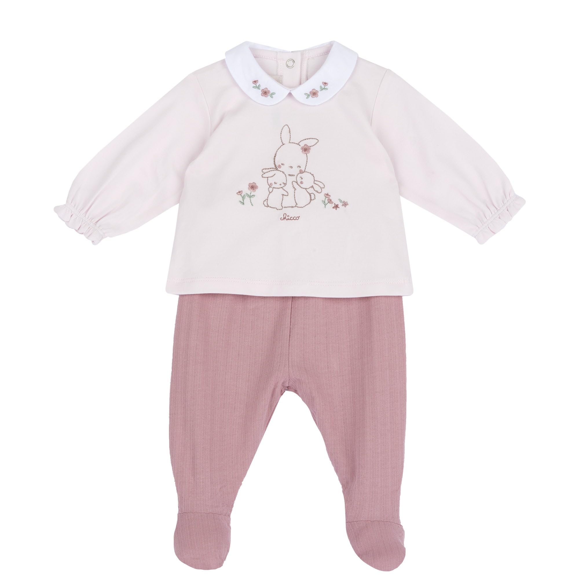 Ensemble Bébé Chicco en Coton Doux avec T-Shirt et Leggings