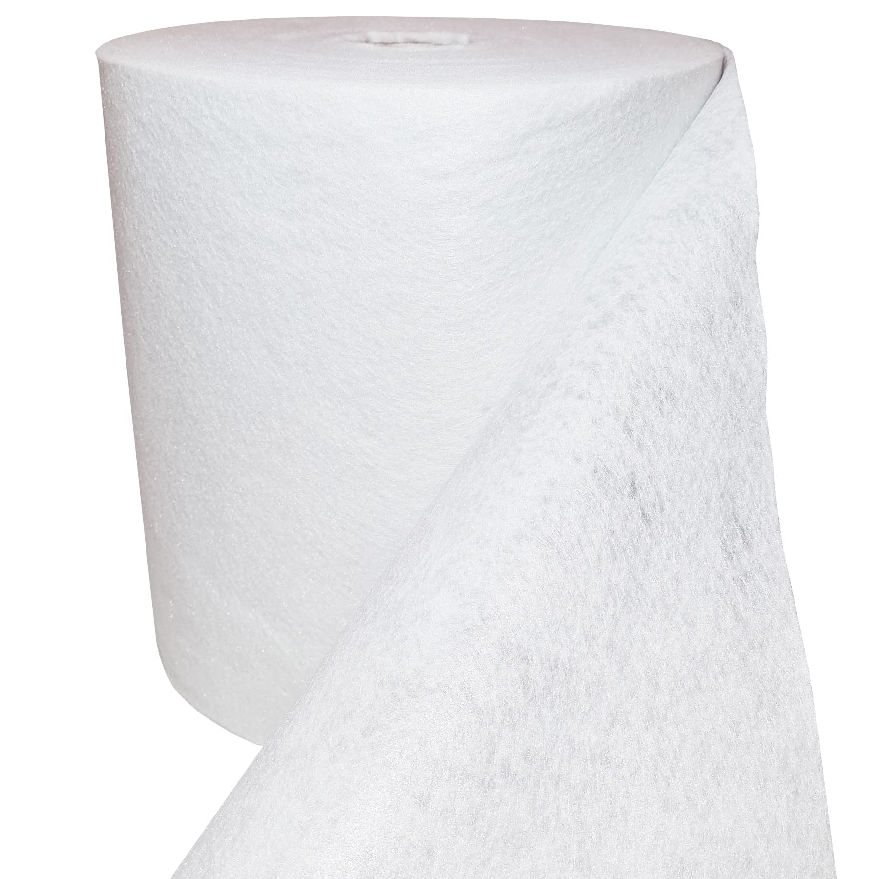 Géotextile spécial pour étanchéité liquide, voile polyester 110 g/m², 25 cm x 50 m, renfort pour résine d'étanchéité, non-tissé de stabilisation pour toiture et construction