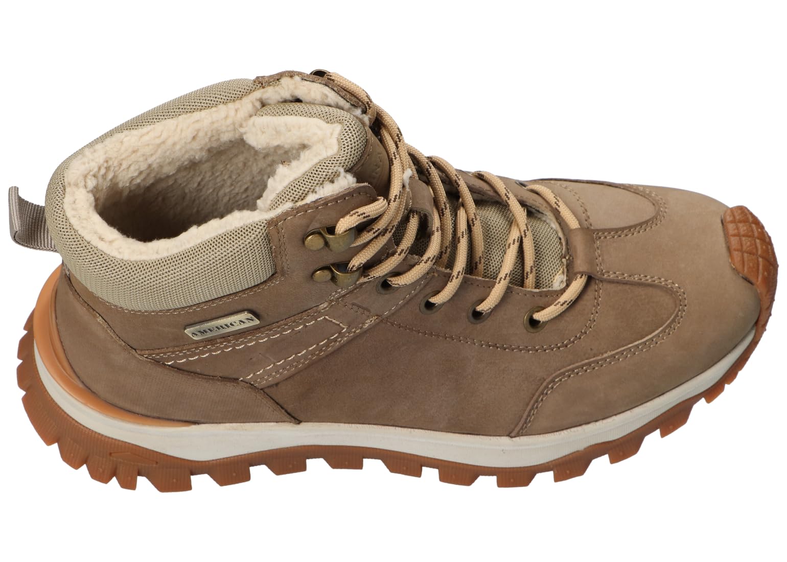 CY158 OCIEPLANE TREKKINGI TRAPERY BUTY ZIMOWE SKÓRZANE BG 38