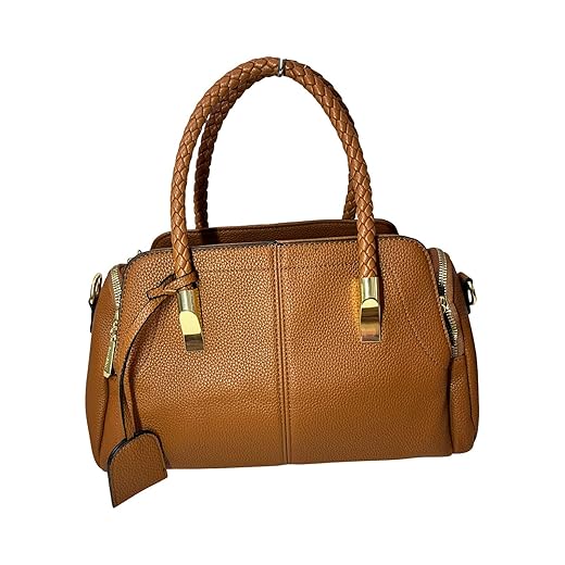 Bolsa Feminina Transversal De Ombro Bau Media Couro Pu Tote