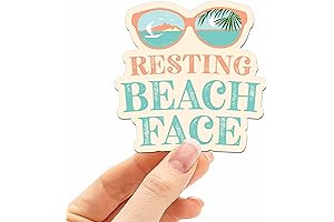Resting Beach Face Vinyl For Your Sunglasses