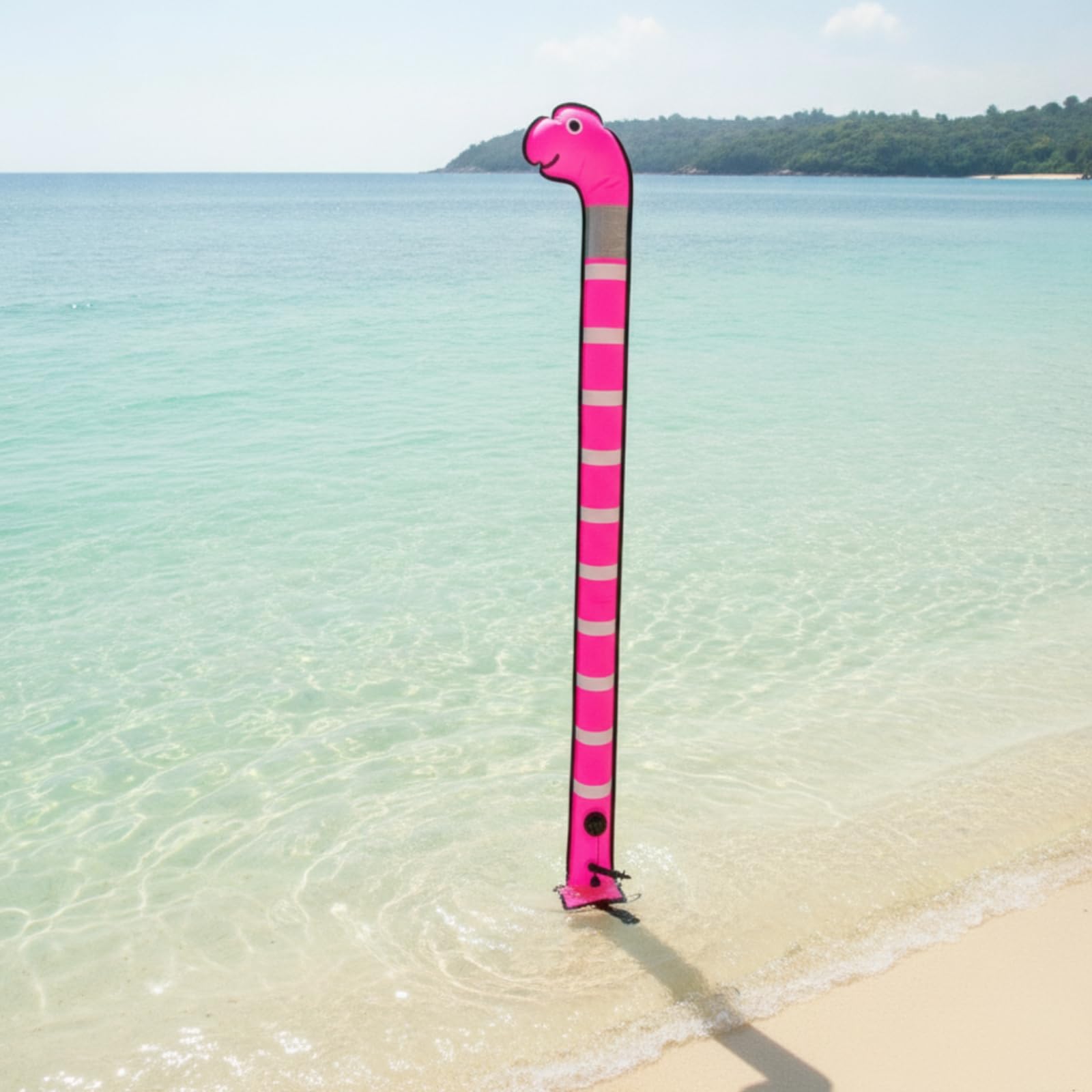 Boa Gonfiabile per Segnalazione in Superficie con Design a Forma di Animale E Strisce Riflettenti Orizzontali con Bordo Scuro con di