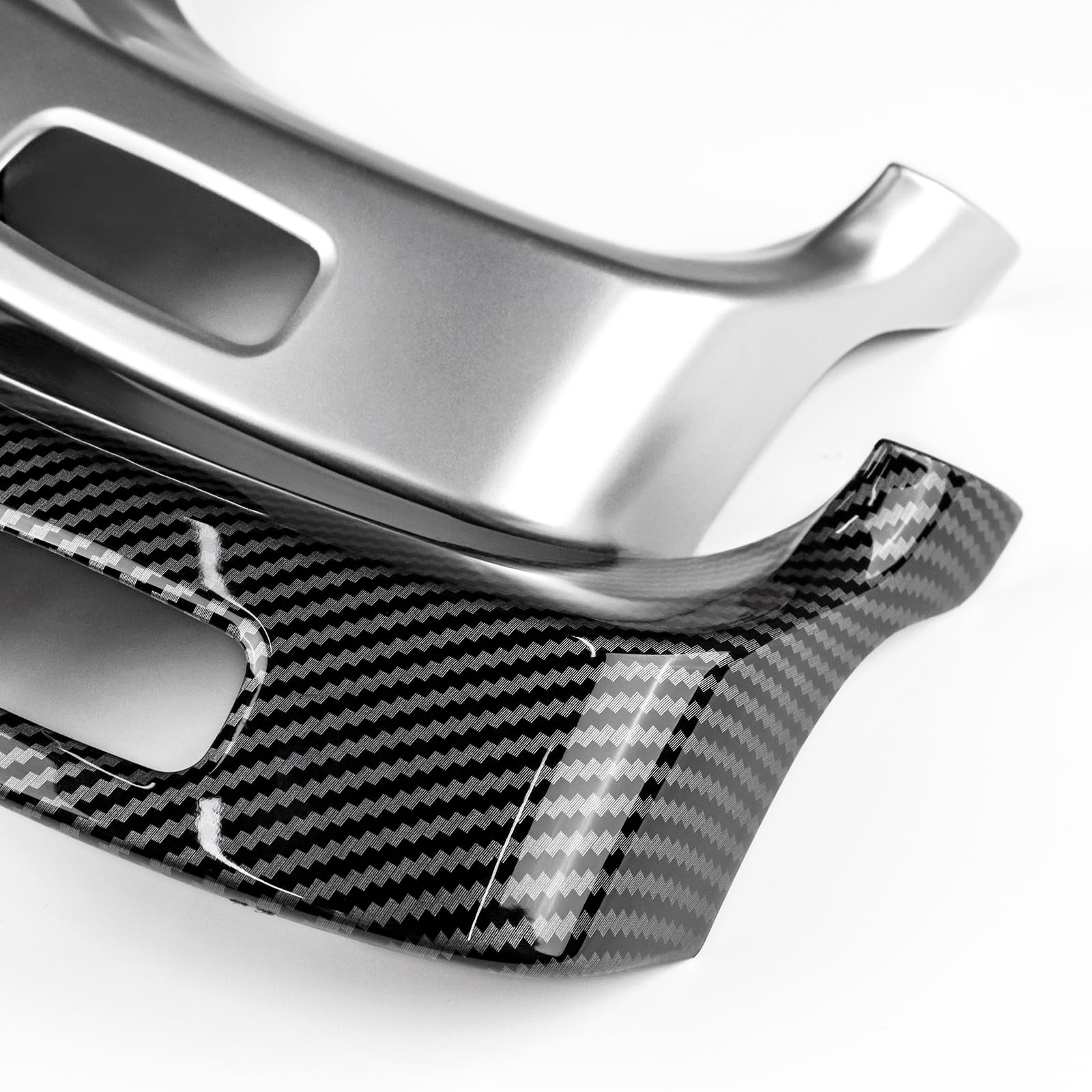 KUNGKIC ABS Auto Control Central Reposabrazos Caja Marco Pegatinas Decorativas Compatible con Mercedes Benz A B CLA GLB GLA Clase W177 W247 C118 X247 H247 2020-2022 Accesorios Fibra de Carbono