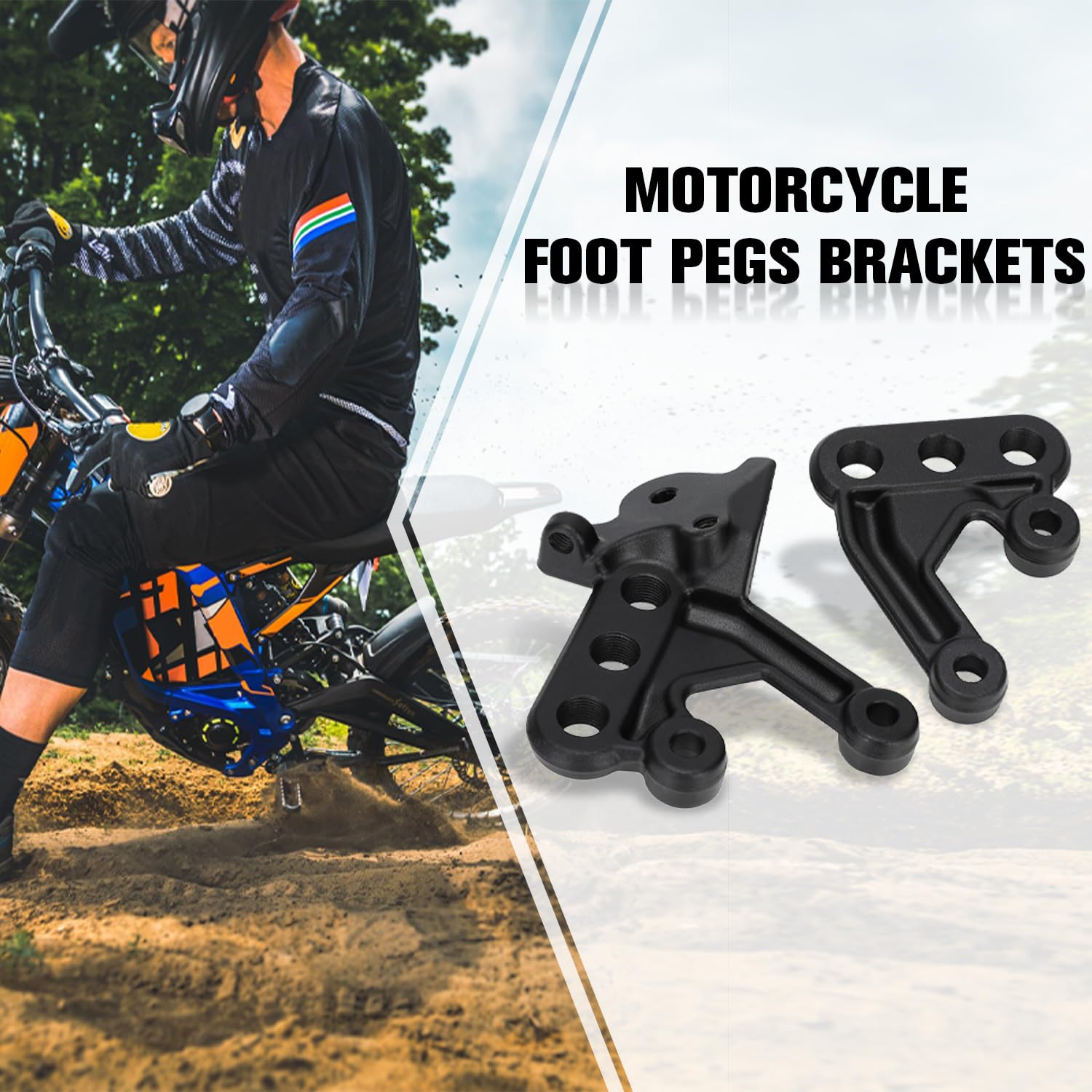 Soporte Estriberas Moto,Kit Soporte Reposapies Estriberas para Moto Eléctrica Surron Sur Ron Sur-Ron Light Bee X/S